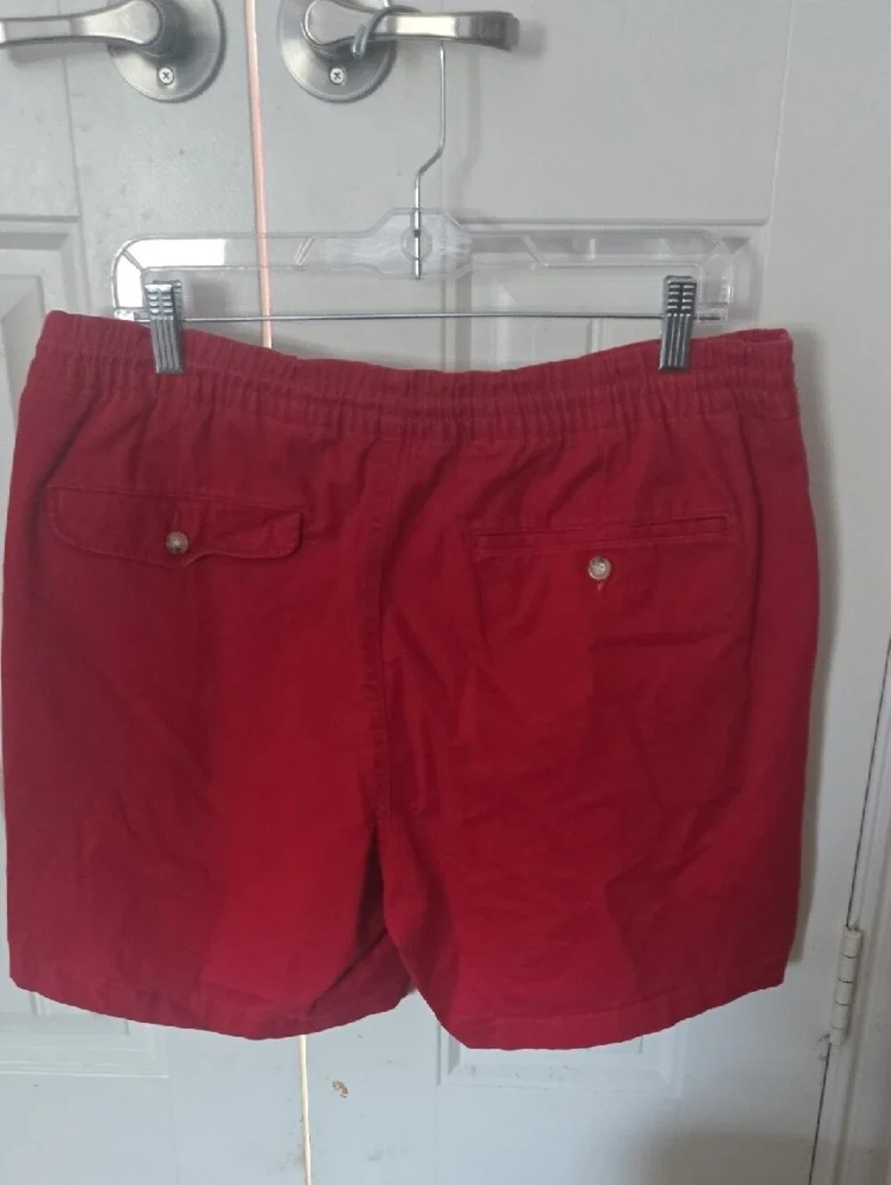 Polo by Ralph Lauren Red Men’s Flat Front Shorts